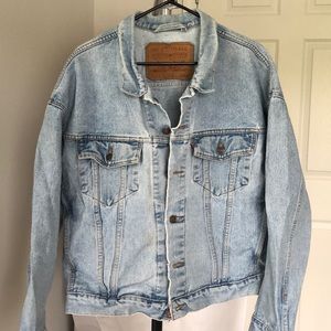 Vintage 1990s Levi Strauss & Co 70598 4834 Trucker Denim Jean Jacket Size L